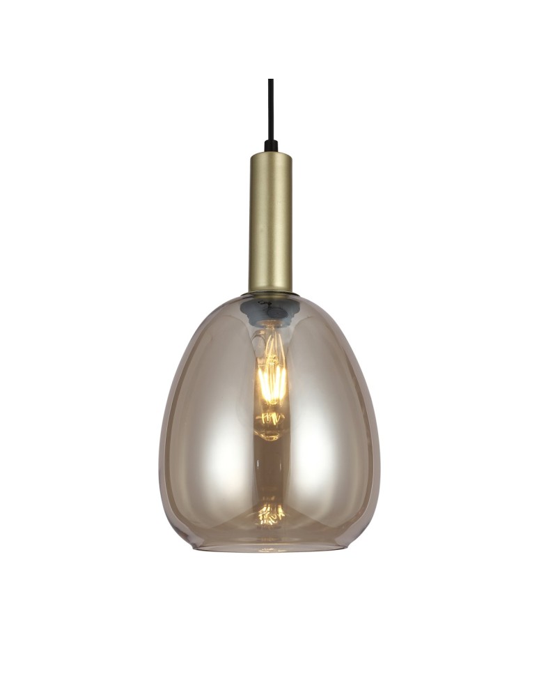Single pendant lamps - ITALUX Gater Pendant 1xE27 40W Gold PND-23541-1-GD-CH - product kolory-swiatla.pl 2