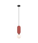 Single pendant lamps - ITALUX Lorenzo Pendant 1xG9 25W Red PND-59815-1-RED - product 1