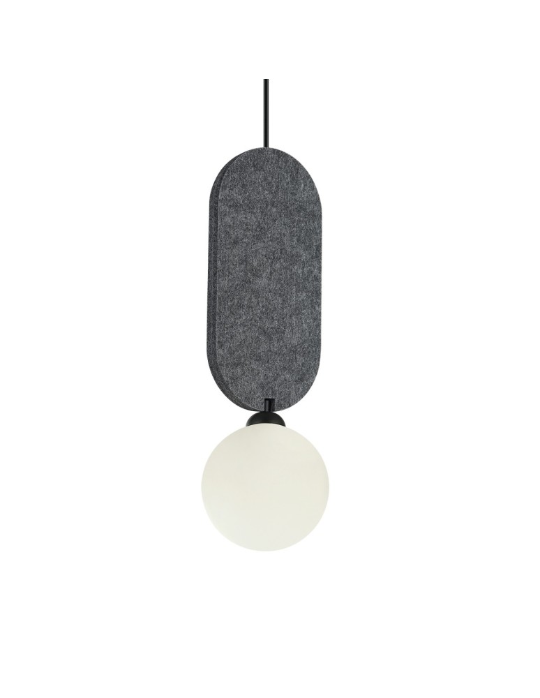Single pendant lamps - ITALUX Lorenzo Pendant 1xG9 25W Gray PND-59815-1-GR - product kolory-swiatla.pl 2
