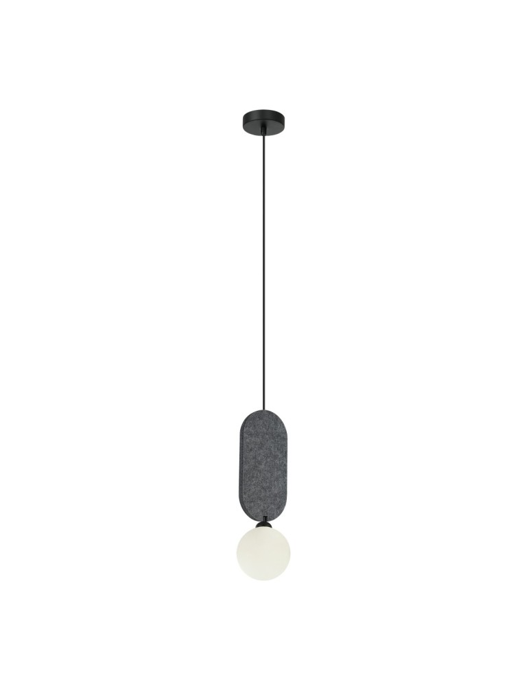 Single pendant lamps - ITALUX Lorenzo Pendant 1xG9 25W Gray PND-59815-1-GR - product kolory-swiatla.pl 3