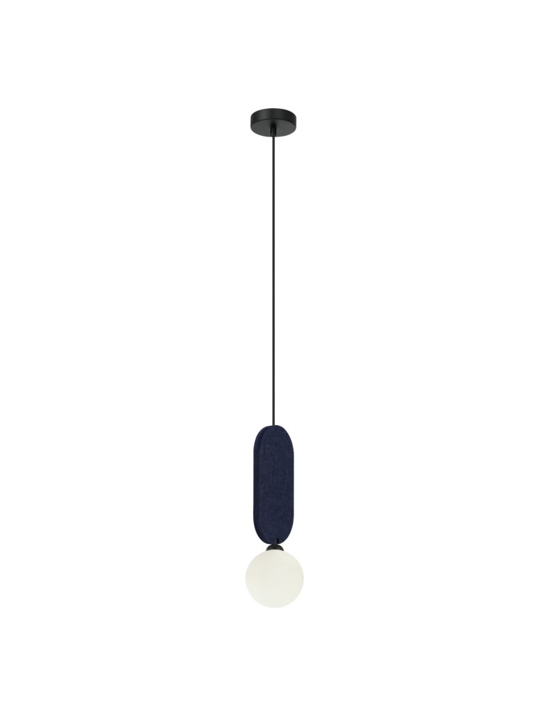 Single pendant lamps - ITALUX Lorenzo Pendant 1xG9 25W Blue PND-59815-1-BLU - product kolory-swiatla.pl 3