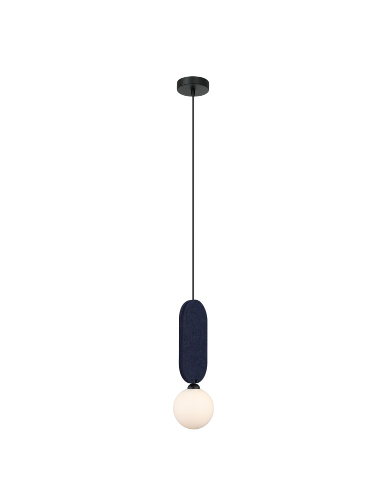 Single pendant lamps - ITALUX Lorenzo Pendant 1xG9 25W Blue PND-59815-1-BLU - product kolory-swiatla.pl 1