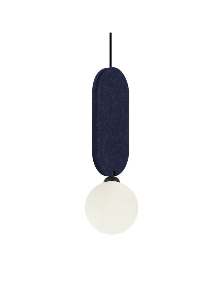 Single pendant lamps - ITALUX Lorenzo Pendant 1xG9 25W Blue PND-59815-1-BLU - product kolory-swiatla.pl 2