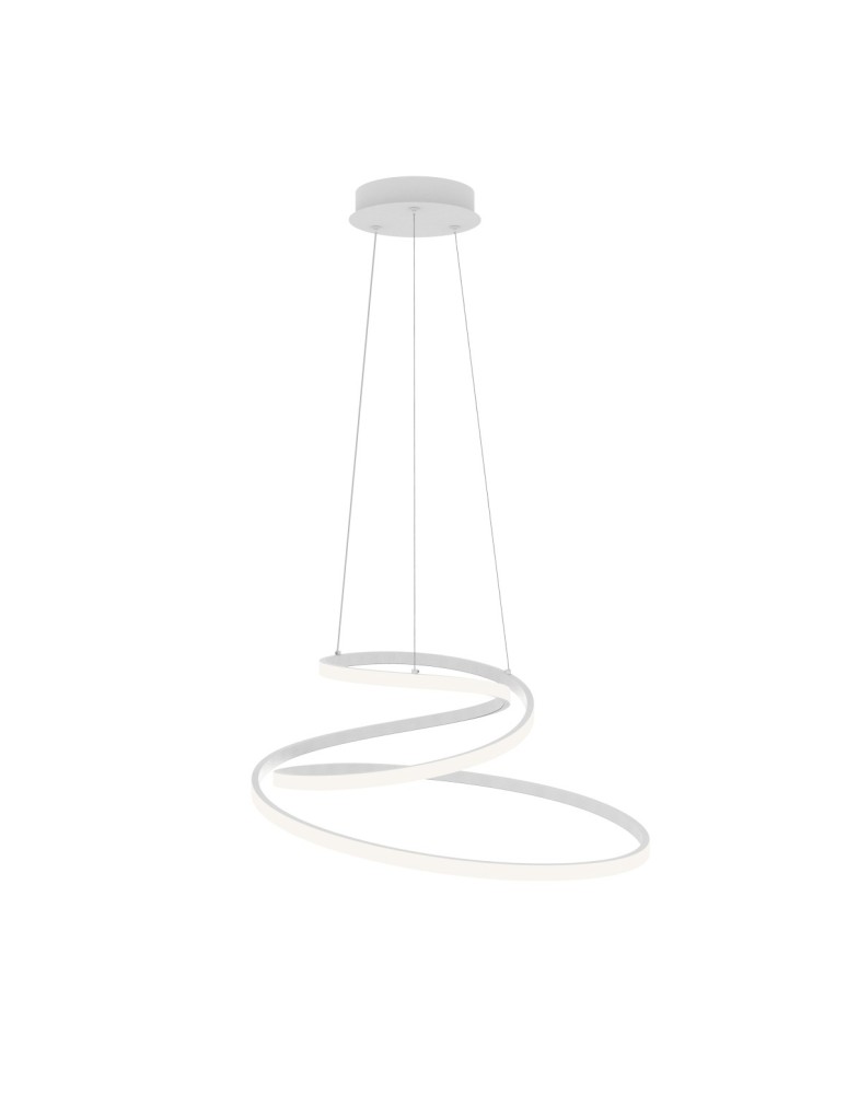 LED pendant lamps - ITALUX Lorila Pendant 1xLED 60W from 3000K to 6000K White PND-2168-M-WH. - product kolory-swiatla.pl 1