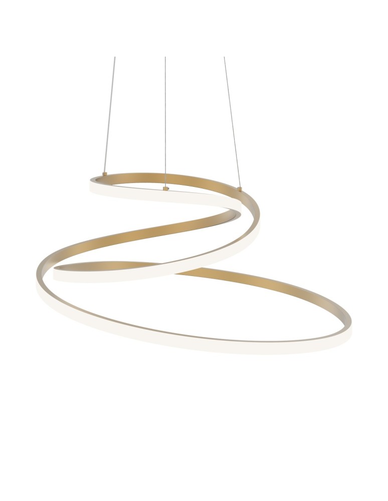 LED pendant lamps - ITALUX Lorila Pendant 1xLED 60W from 3000K to 6000K Gold PND-2168-M-GD - product kolory-swiatla.pl 2