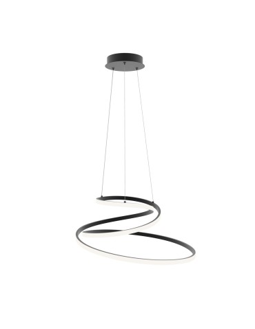 ITALUX Lorila Pendant 1xLED 60W from 3000K to 6000K Black PND-2168-M-BK