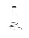 ITALUX Lorila Pendant 1xLED 60W from 3000K to 6000K Black PND-2168-M-BK
