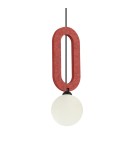 Single pendant lamps - ITALUX Masso Pendant 1xG9 25W Red PND-59839-1-RED - product 2