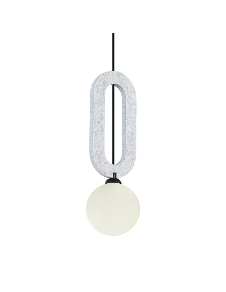 Single pendant lamps - ITALUX Masso Pendant 1xG9 25W Gray PND-59839-1-LGR - product kolory-swiatla.pl 2