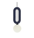 Single pendant lamps - ITALUX Masso Pendant 1xG9 25W Blue PND-59839-1-BLU - product 2