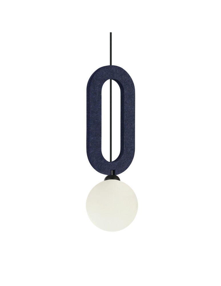 Single pendant lamps - ITALUX Masso Pendant 1xG9 25W Blue PND-59839-1-BLU - product kolory-swiatla.pl 2