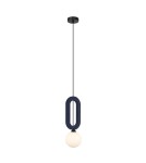 Single pendant lamps - ITALUX Masso Pendant 1xG9 25W Blue PND-59839-1-BLU - product 1