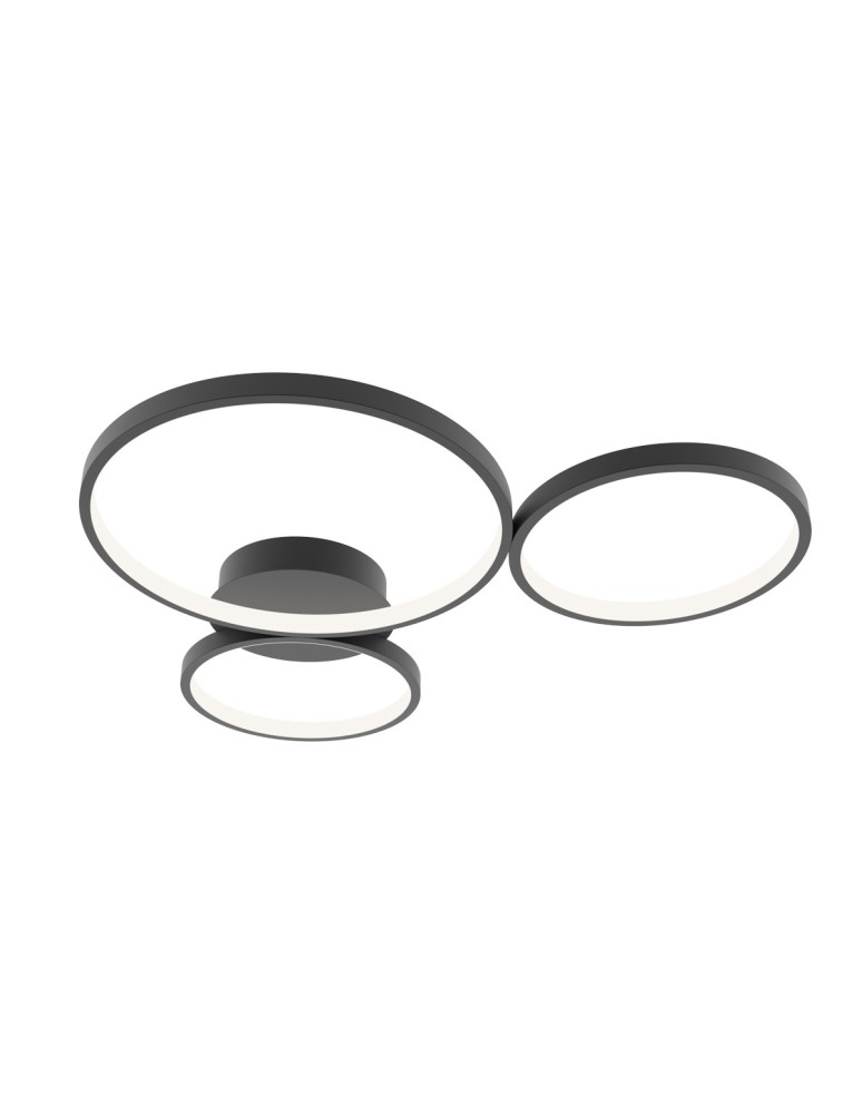 Ring ceiling lamps - ITALUX Maver Ceiling 3xLED 40W from 3000K to 6000K Black SPL-20452-3-BK - product kolory-swiatla.pl 1