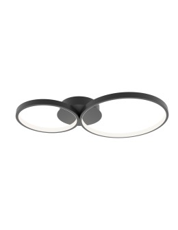 ITALUX Maver Ceiling light 2xLED 30W from 3000K to 6000K Black SPL-20452-2-BK