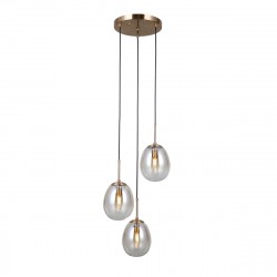 ITALUX Meolo Wisząca 3xE14 5W Złoty PND-40825-3-GD