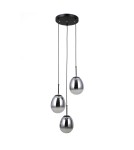 Triple pendant lamps - ITALUX Meolo Pendant 3xE14 5W Matte Black PND-40825-3-BK - product 4