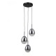 ITALUX Meolo Wisząca 3xE14 5W Czarny mat PND-40825-3-BK
