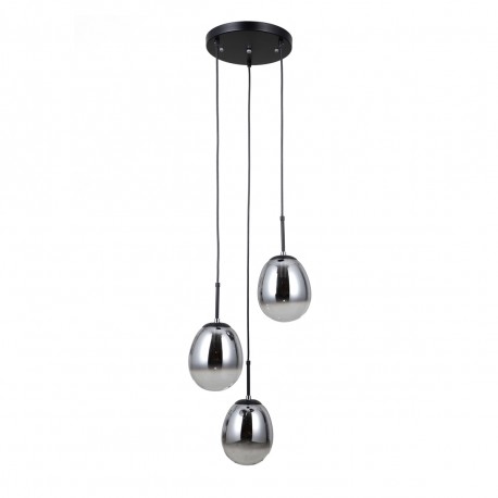 ITALUX Meolo Wisząca 3xE14 5W Czarny mat PND-40825-3-BK