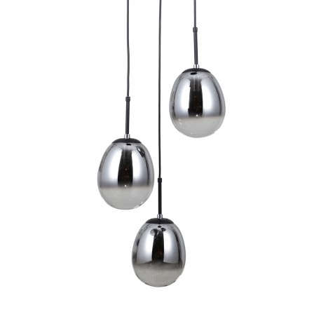 ITALUX Meolo Wisząca 3xE14 5W Czarny mat PND-40825-3-BK