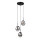 ITALUX Meolo Wisząca 3xE14 5W Czarny mat PND-40825-3-BK