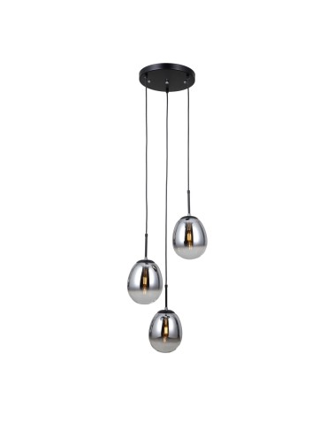ITALUX Meolo Pendant 3xE14 5W Matte Black PND-40825-3-BK