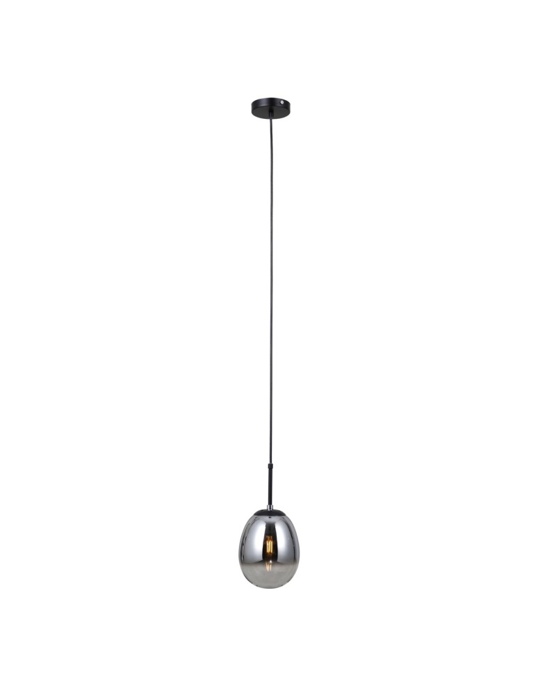 Single pendant lamps - ITALUX Meolo Pendant 1xE14 5W Matte Black PND-40825-1-BK - product kolory-swiatla.pl 1