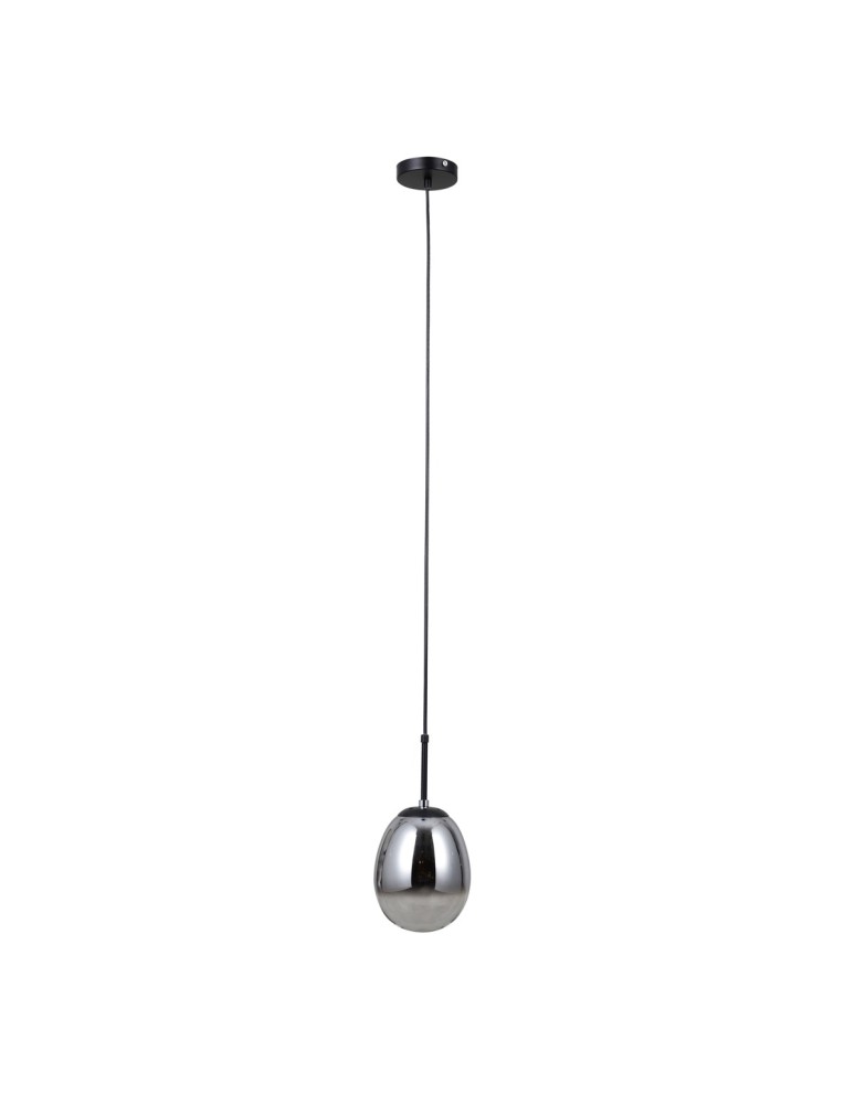 Single pendant lamps - ITALUX Meolo Pendant 1xE14 5W Matte Black PND-40825-1-BK - product kolory-swiatla.pl 3