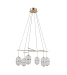 ITALUX Alani Wisząca 6xLED 32W 3000K Złoty PND-34375-6-HBR