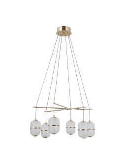 ITALUX Alani Wisząca 6xLED 32W 3000K Złoty PND-34375-6-HBR