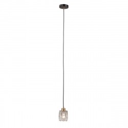 ITALUX Torno Wisząca 1xE14 40W Czarny mat, złoty PND-40813-1-BK-HBR