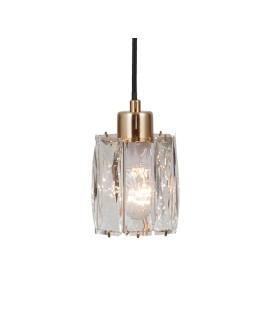 ITALUX Torno Pendant 1xE14 40W Matte black, gold PND-40813-1-BK-HBR - product 2