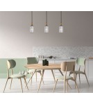 Single pendant lamps - ITALUX Narisa Pendant 1xE27 40W Gold, Smoky PND-74839-1-GD-SG - product 3