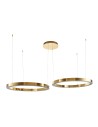Step Into Design CIRCLE 60+80 LED pendant lamp gloss gold on 1 soffit DN924-60+80 gold