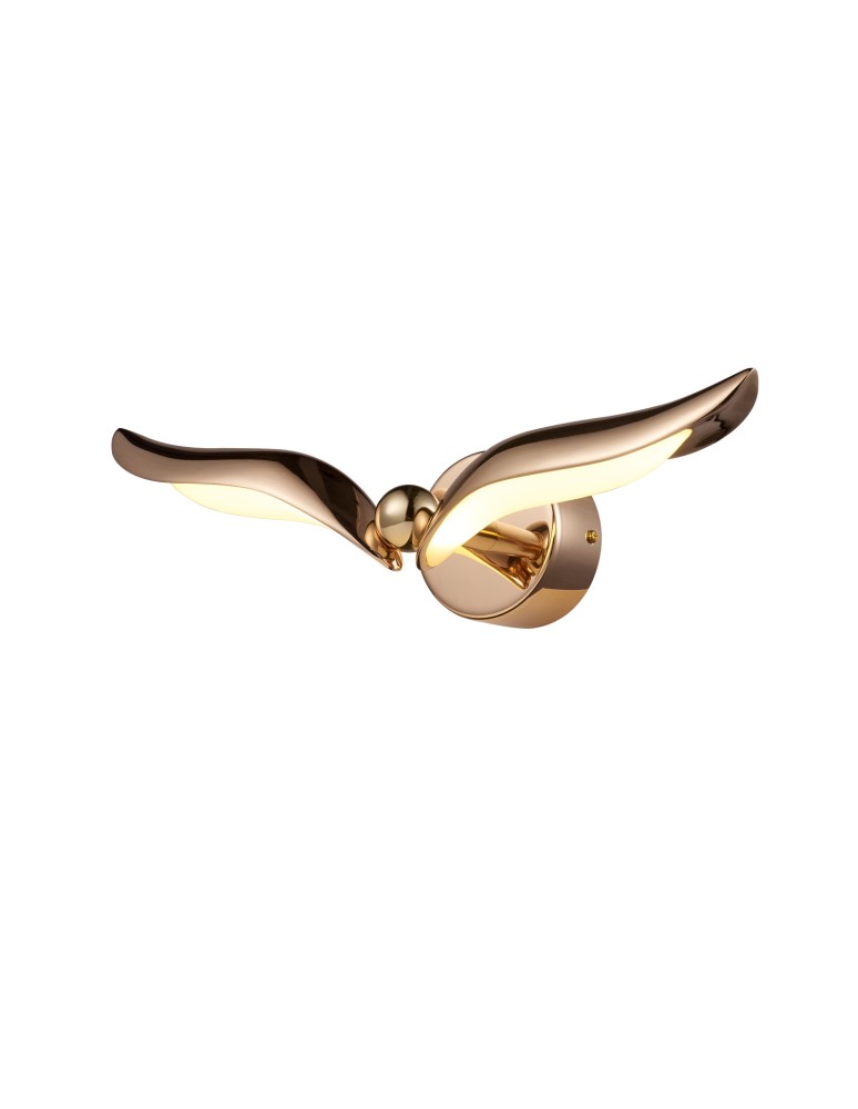 Designer wall lamps - Step Into Design GUFO LED wall lamp rose gold 35 cm ST-DL8503 - product kolory-swiatla.pl 1