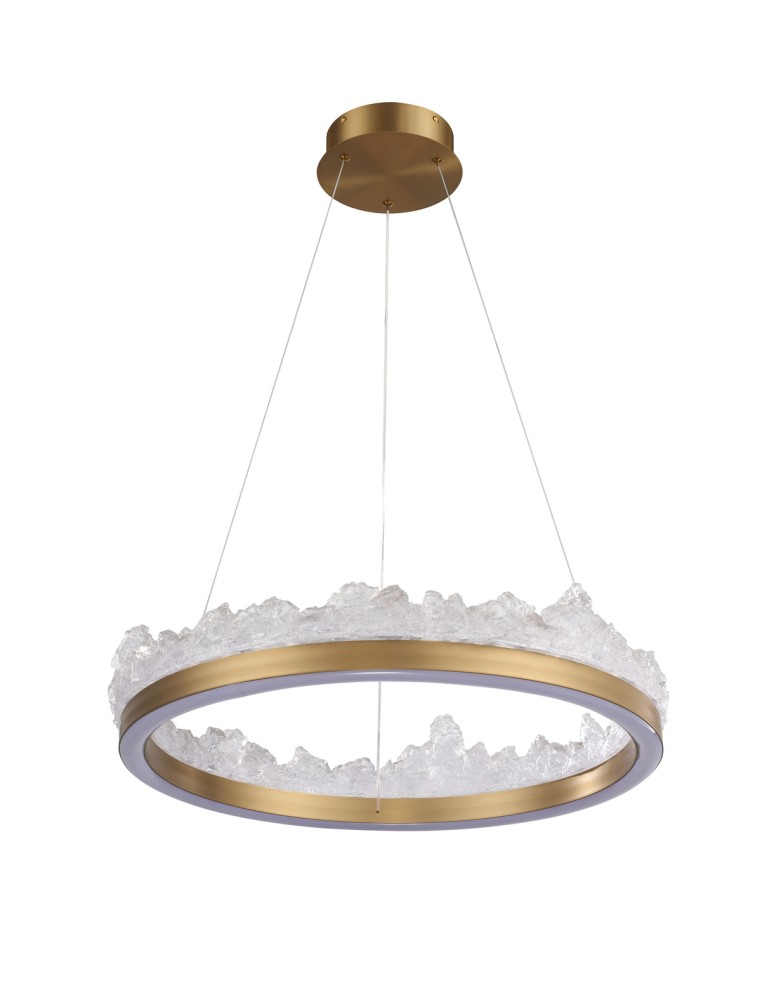 Glamour pendant lamps - Step Into Design MONTANA LED pendant lamp gold 60 cm ST-6490P/1 - product kolory-swiatla.pl 3