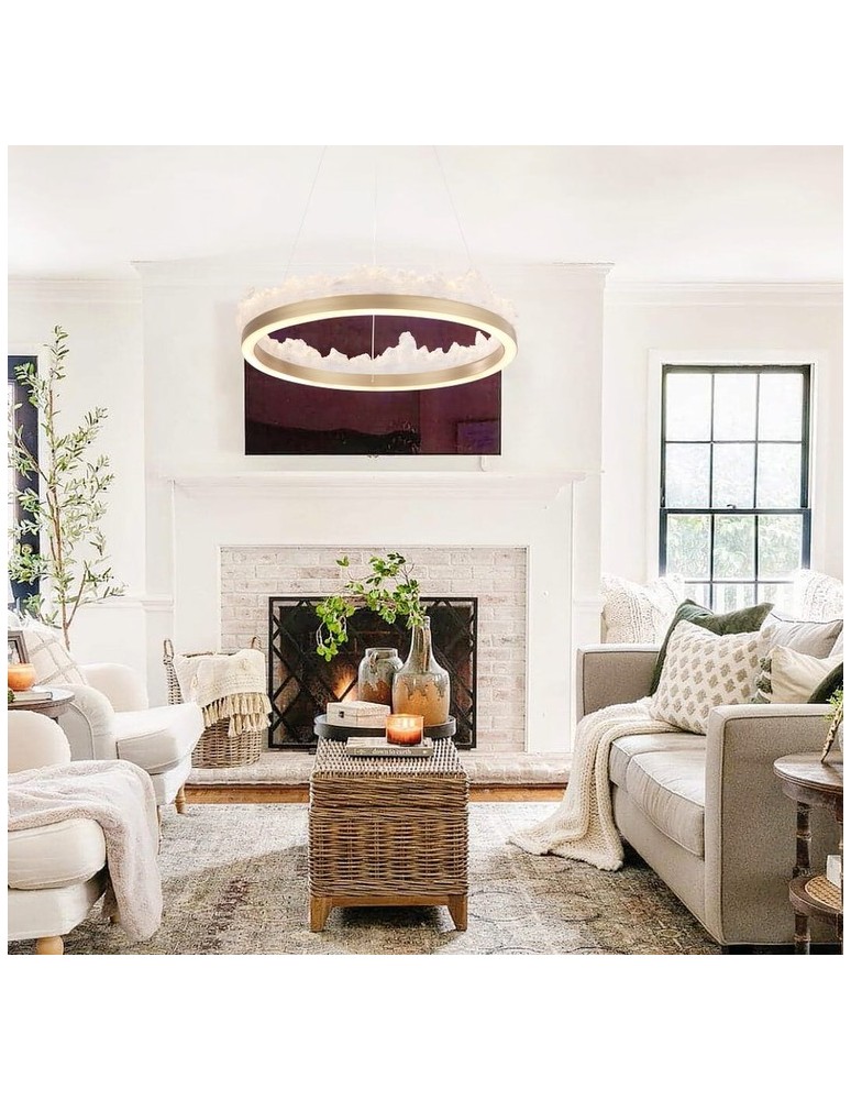 Glamour pendant lamps - Step Into Design MONTANA LED pendant lamp gold 60 cm ST-6490P/1 - product kolory-swiatla.pl 14