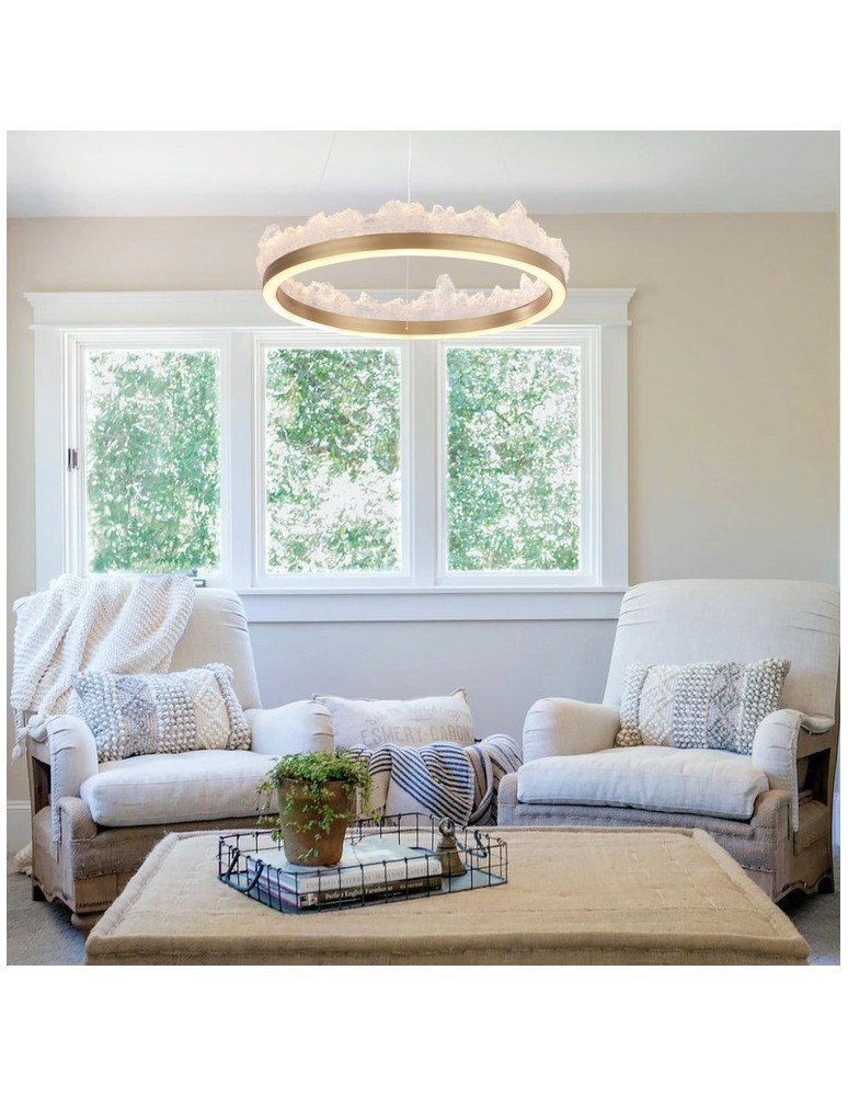 Glamour pendant lamps - Step Into Design MONTANA LED pendant lamp gold 60 cm ST-6490P/1 - product kolory-swiatla.pl 16