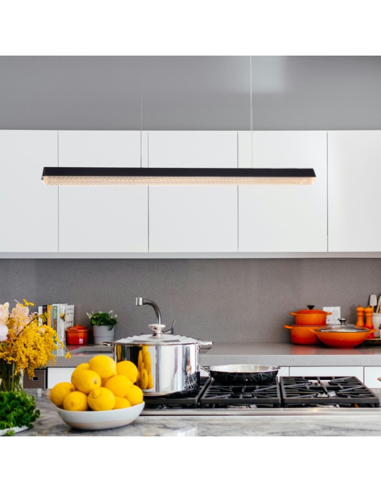 Pendant lamps over the island - Step Into Design ANABELLA LED pendant lamp black 120 cm ST-8501 black - product kolory-swiatla.pl 11