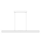 Step Into Design Lampa wisząca ANABELLA LED czarna 120 cm ST-8501 black Step Into Design Lampa wisząca ANABELLA LED czarna 120 cm ST-8501 black