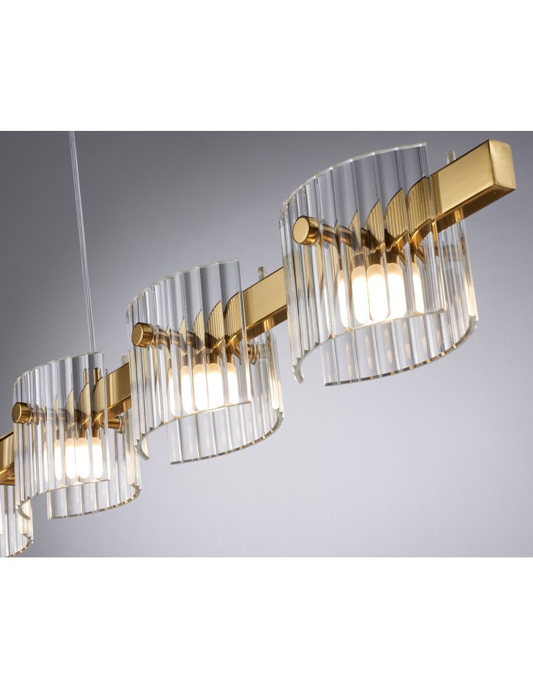 Pendant lamps over the island - Step Into Design BACCIO LED pendant lamp gold 120 cm ST-DL8520 - product kolory-swiatla.pl 3