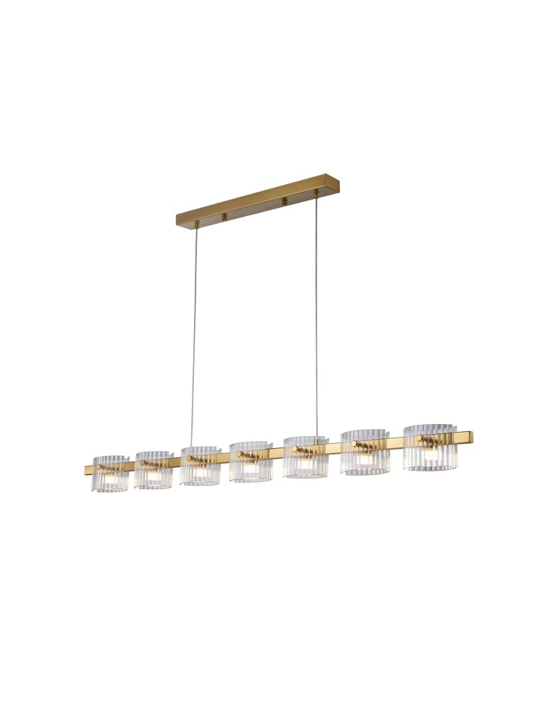 Pendant lamps over the island - Step Into Design BACCIO LED pendant lamp gold 120 cm ST-DL8520 - product kolory-swiatla.pl 4