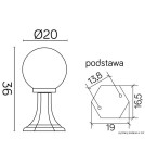 Standing garden lamps - SU-MA Balls Classic K 4011/1/K 200 Standing. - product 3
