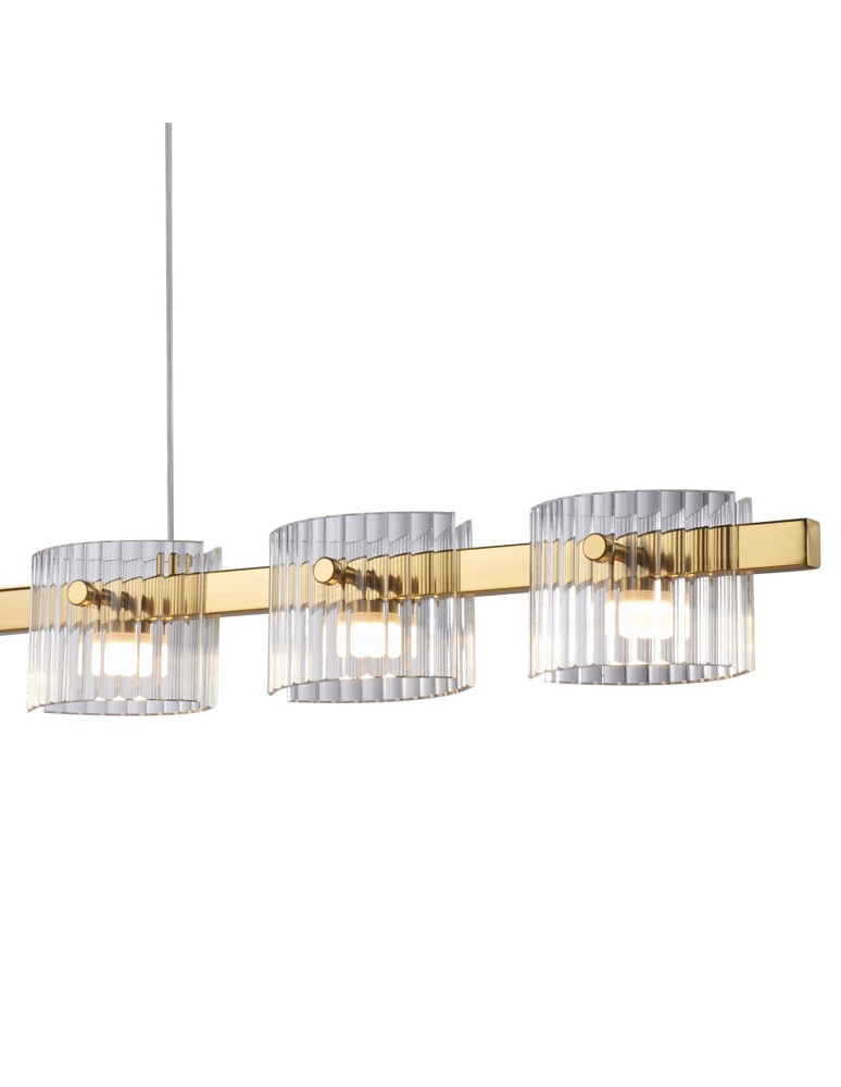 Pendant lamps over the island - Step Into Design BACCIO LED pendant lamp gold 120 cm ST-DL8520 - product kolory-swiatla.pl 6