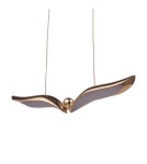 Designer pendant lamps - Step Into Design GUFO 1 LED pendant lamp rose gold 36 cm ST-DL8504 - product 3