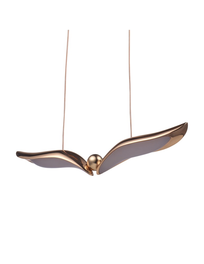 Designer pendant lamps - Step Into Design GUFO 1 LED pendant lamp rose gold 36 cm ST-DL8504 - product kolory-swiatla.pl 3