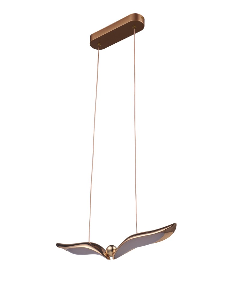 Designer pendant lamps - Step Into Design GUFO 1 LED pendant lamp rose gold 36 cm ST-DL8504 - product kolory-swiatla.pl 4