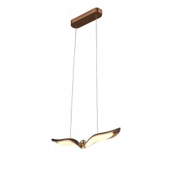 Step Into Design Lampa wisząca GUFO 1 LED różowe złoto 36 cm ST-DL8504