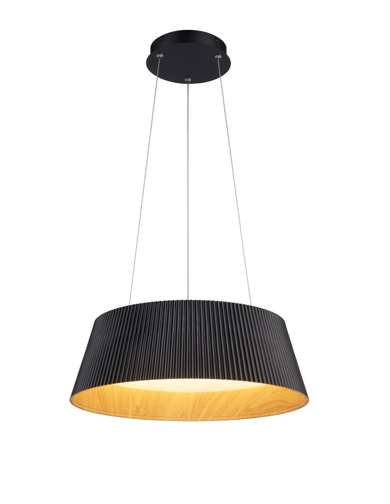 Modern pendant lamps - Step Into Design FRILL LED pendant lamp black 45 cm ST-DL6487-BK - product kolory-swiatla.pl 1