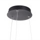  Step Into Design Lampa wisząca FRILL LED czarna 45 cm ST-DL6487-BK