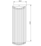  Step Into Design Lampa ścienna EXELLENT kryształowa złota 45 cm ST-88022W